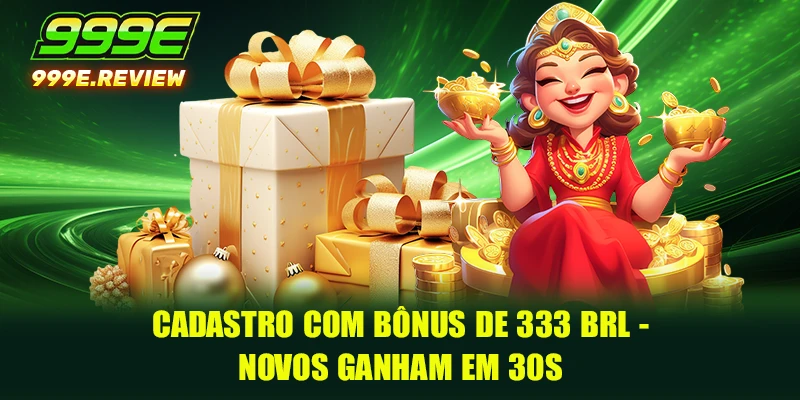 Cadastro com bônus de 333 BRL após 5 rodadas de apostas